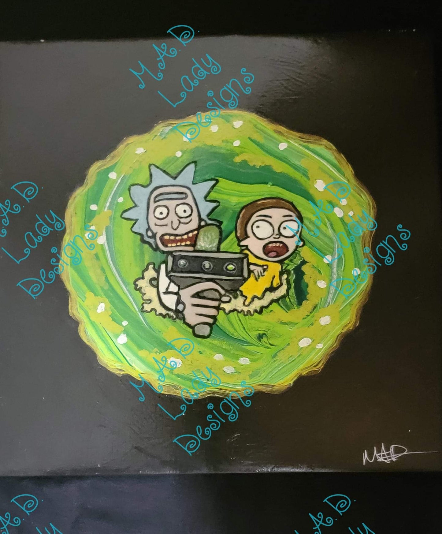Rick-N-Morty Portal canvas