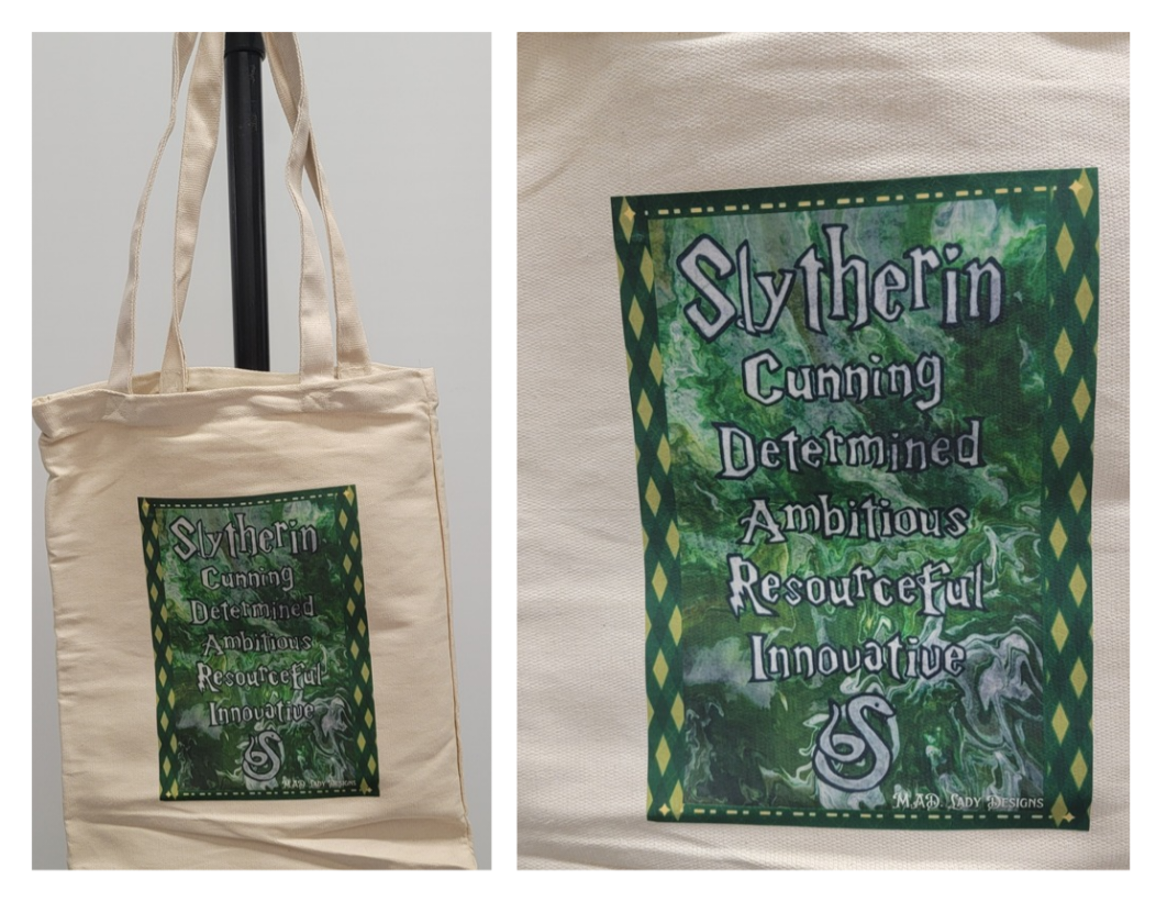 Slytherin Reusable Tote Bag