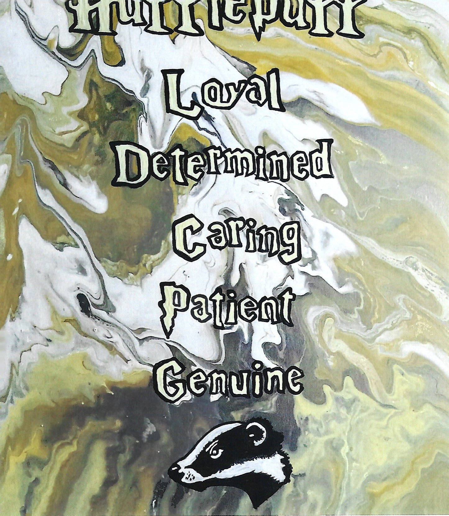 Hufflepuff House Traits Print