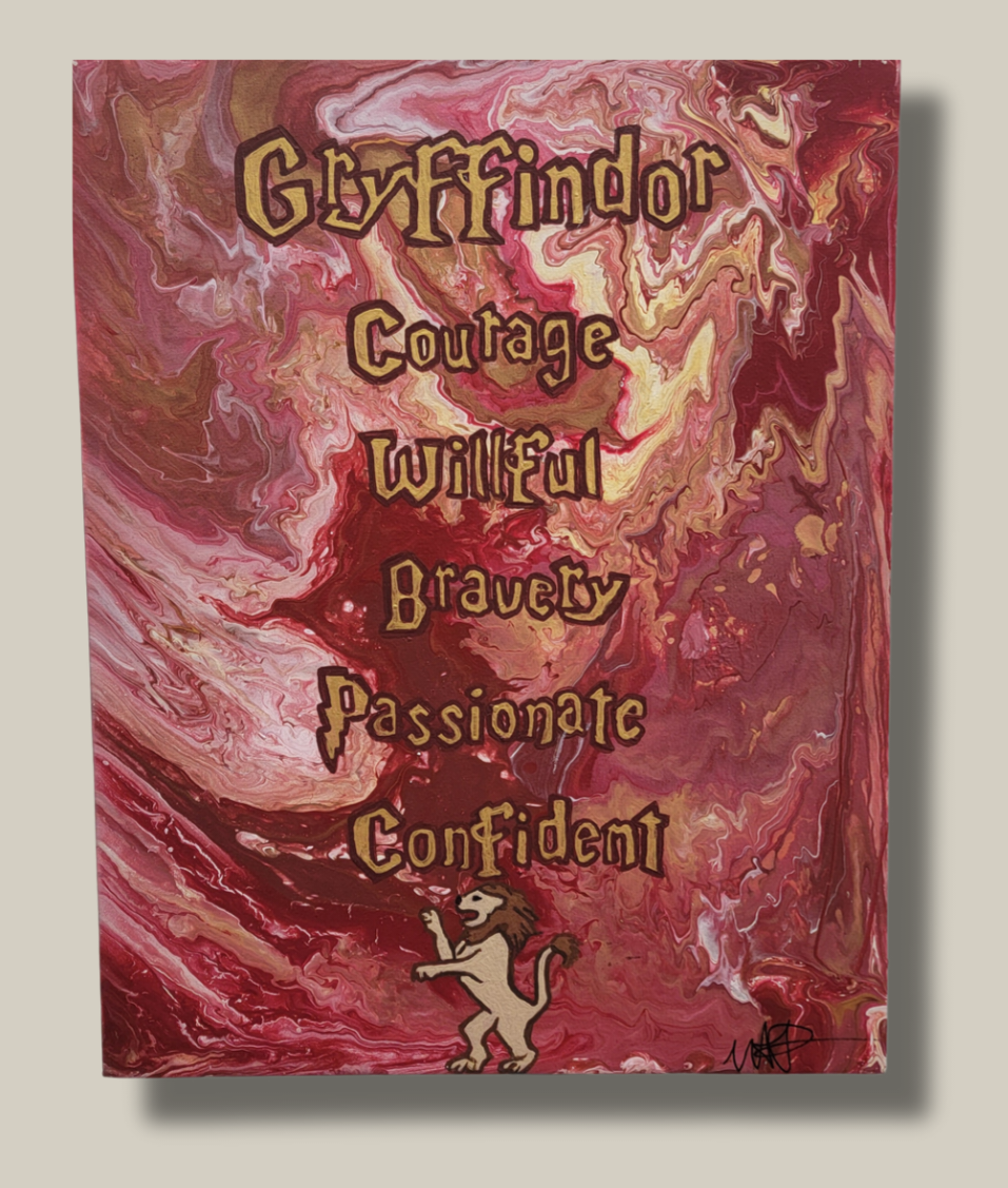Gryffindor House Traits Canvas