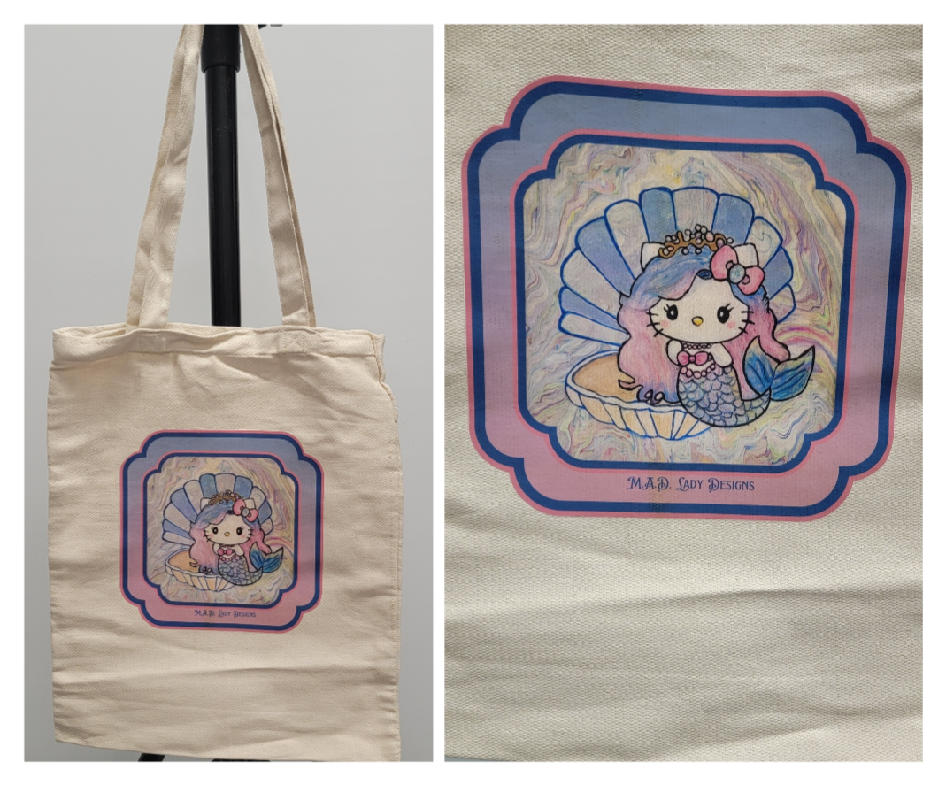 Hello Kitty Mermaid Reusable Tote Bag