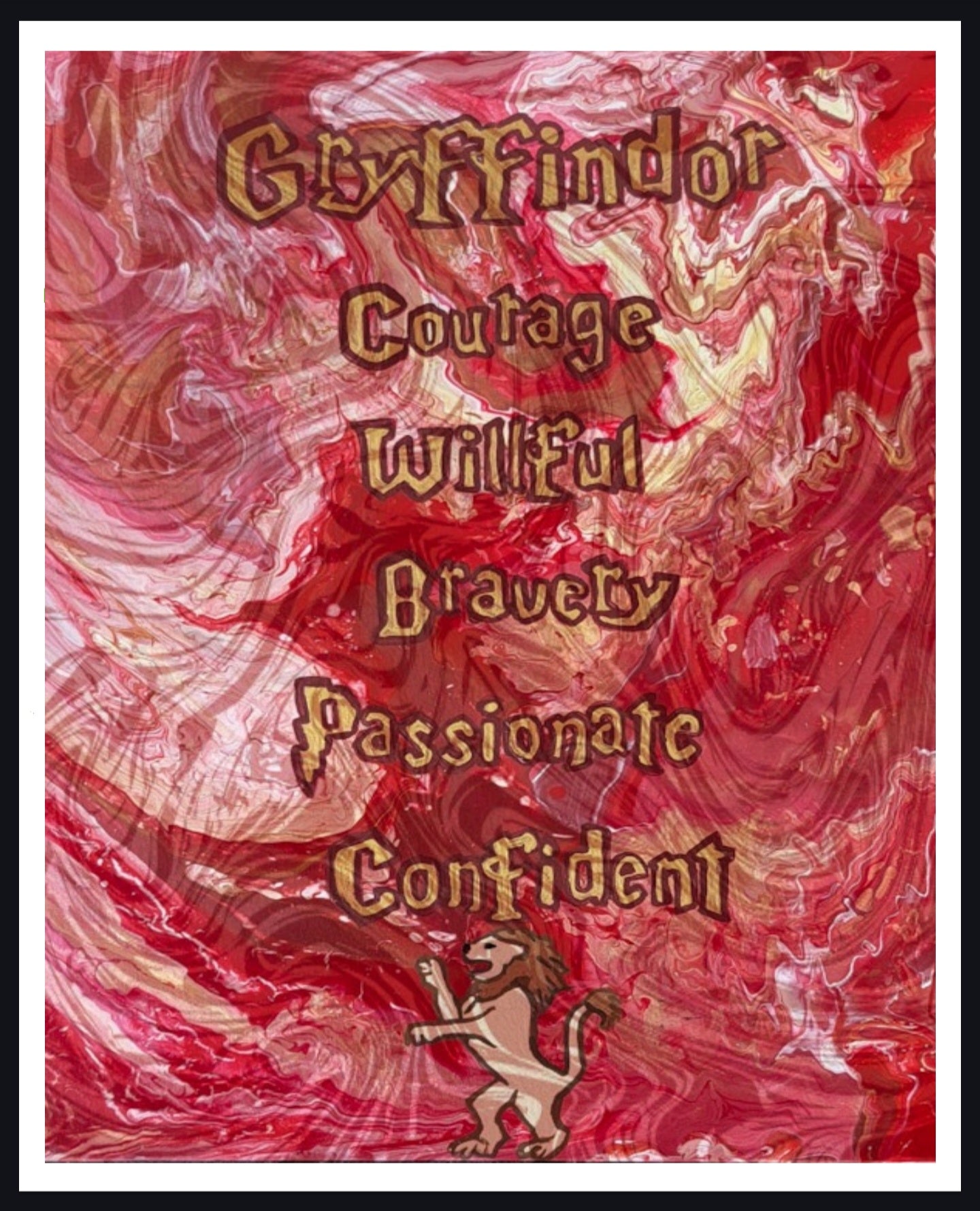 Gryffindor House Traits Print